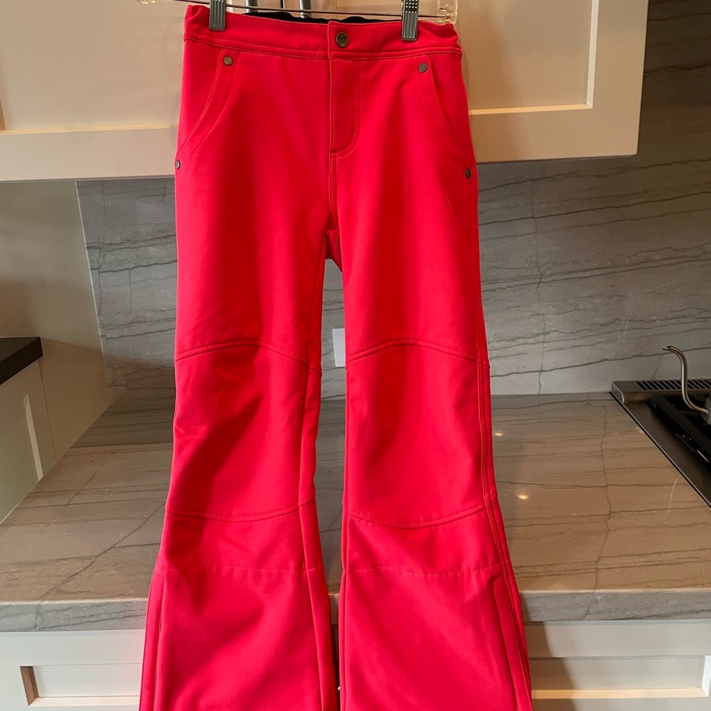 OBERMEYER GIRLS WARM FLEECE LINED SKI PANTS 10-12 ADJUSTABLE WAIST